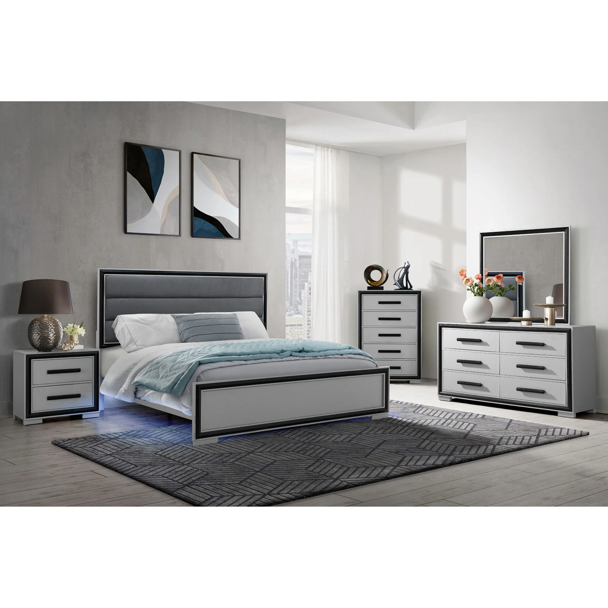 Adelaide - Bed With LED - Image 3