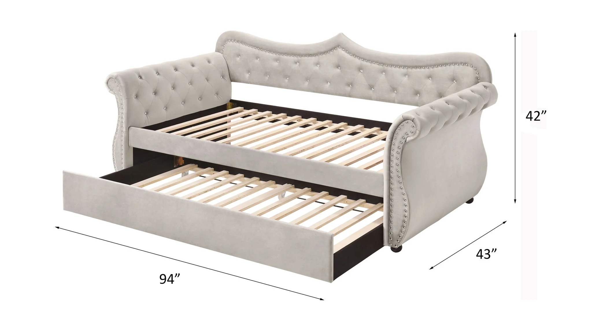 Adkins - Twin Daybed With Trundle - Beige - Image 4