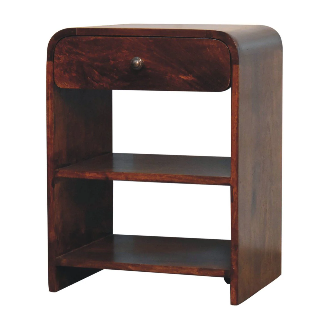 Aspen - Open Bedside Table - Dark Brown - Image 3