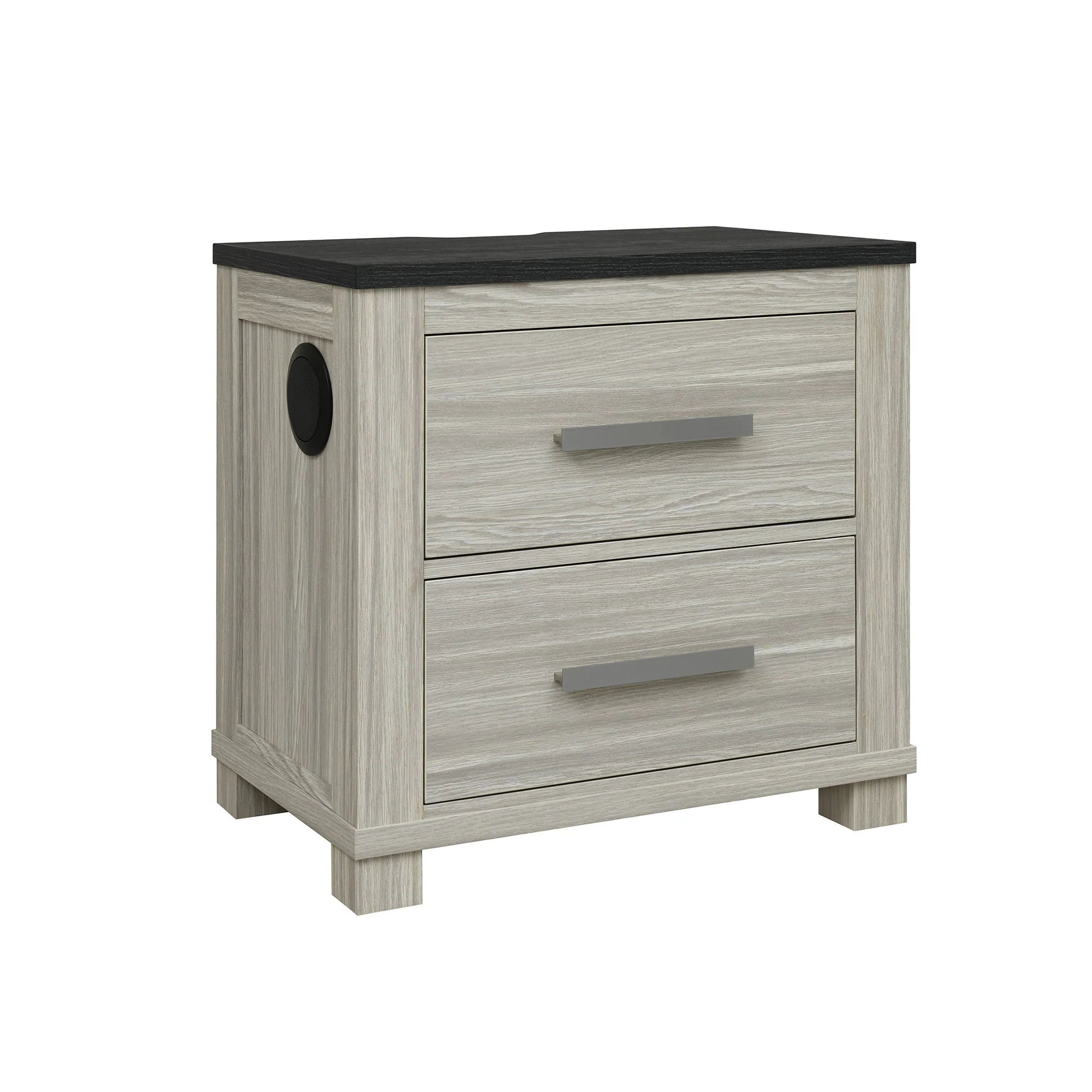 Augusta - Nightstand With Top, 2 Drawers, Block Feet - Beige Brown - Image 4