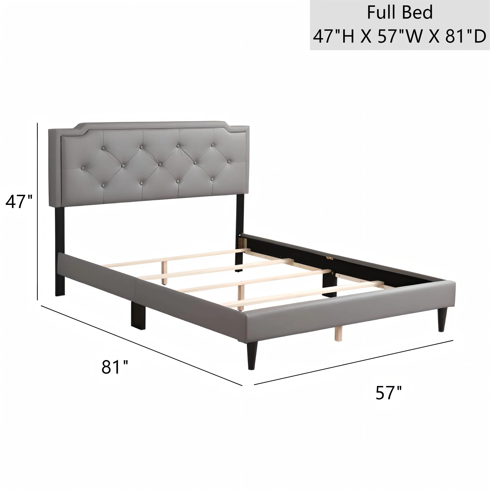 Button Tufted Bed Charming For Cozy Spaces - Image 54