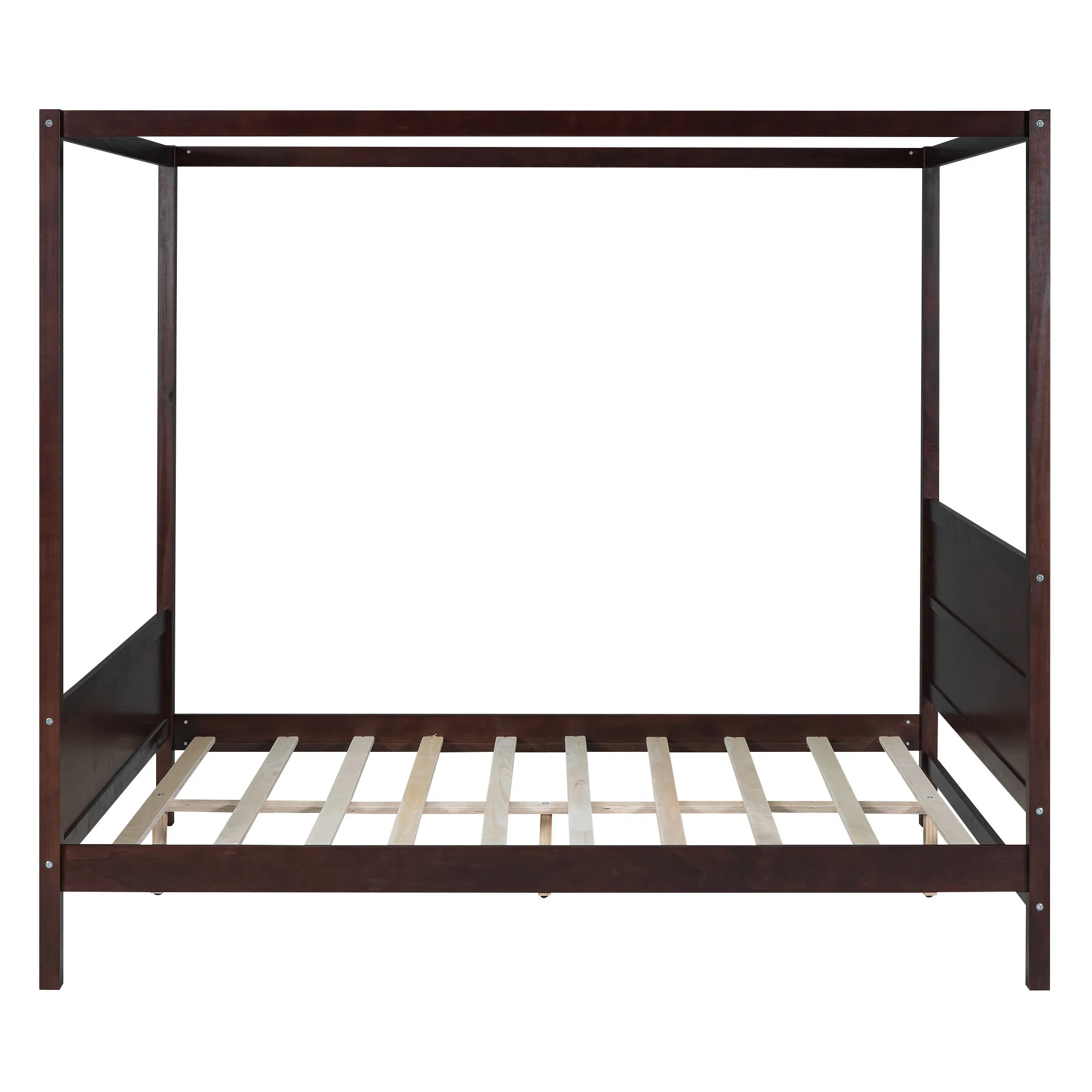 Canopy Platform Bed With Headboard And Footboard, Slat Support Leg - Image 8