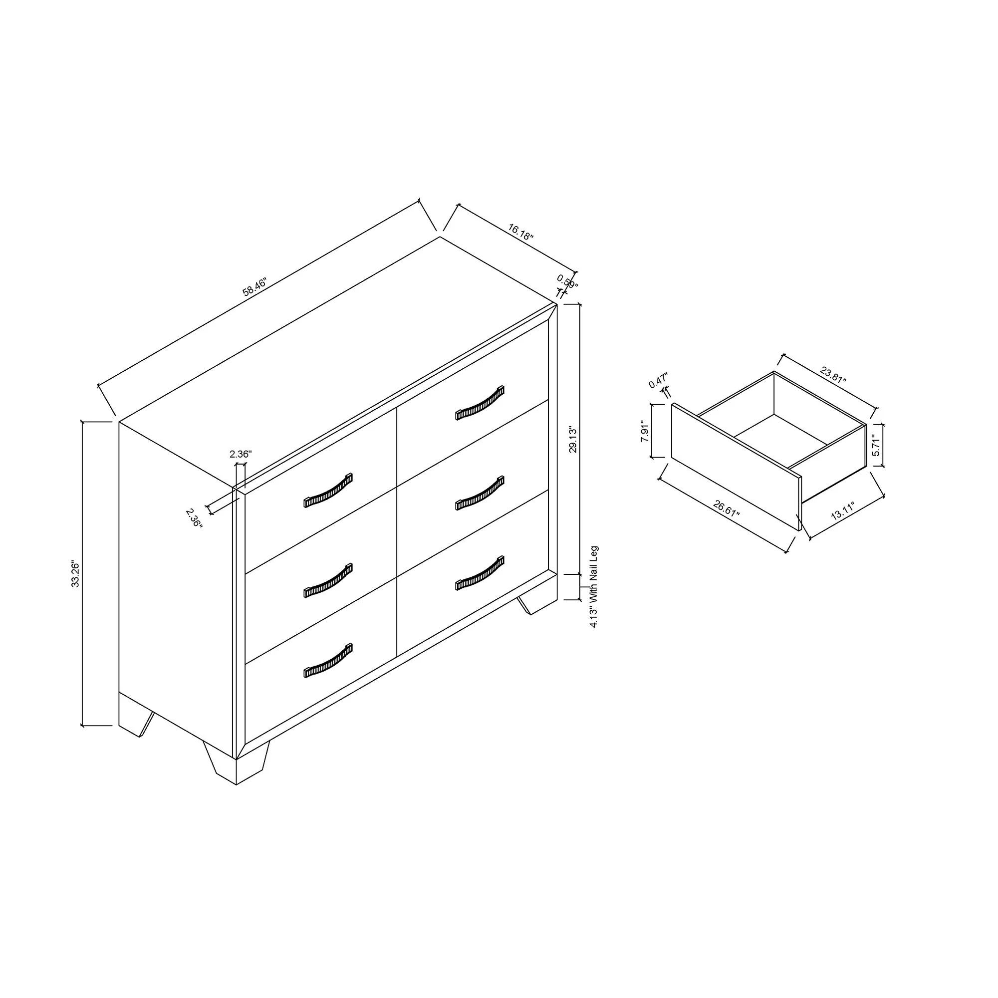 Carlos - Dresser - Black - Image 2
