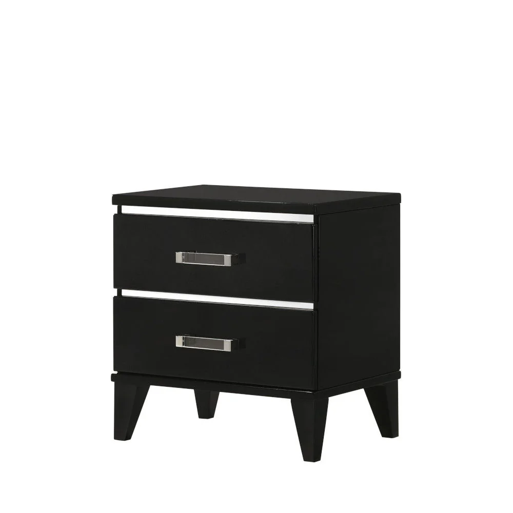 Chelsie - Nightstand - Black - Image 3