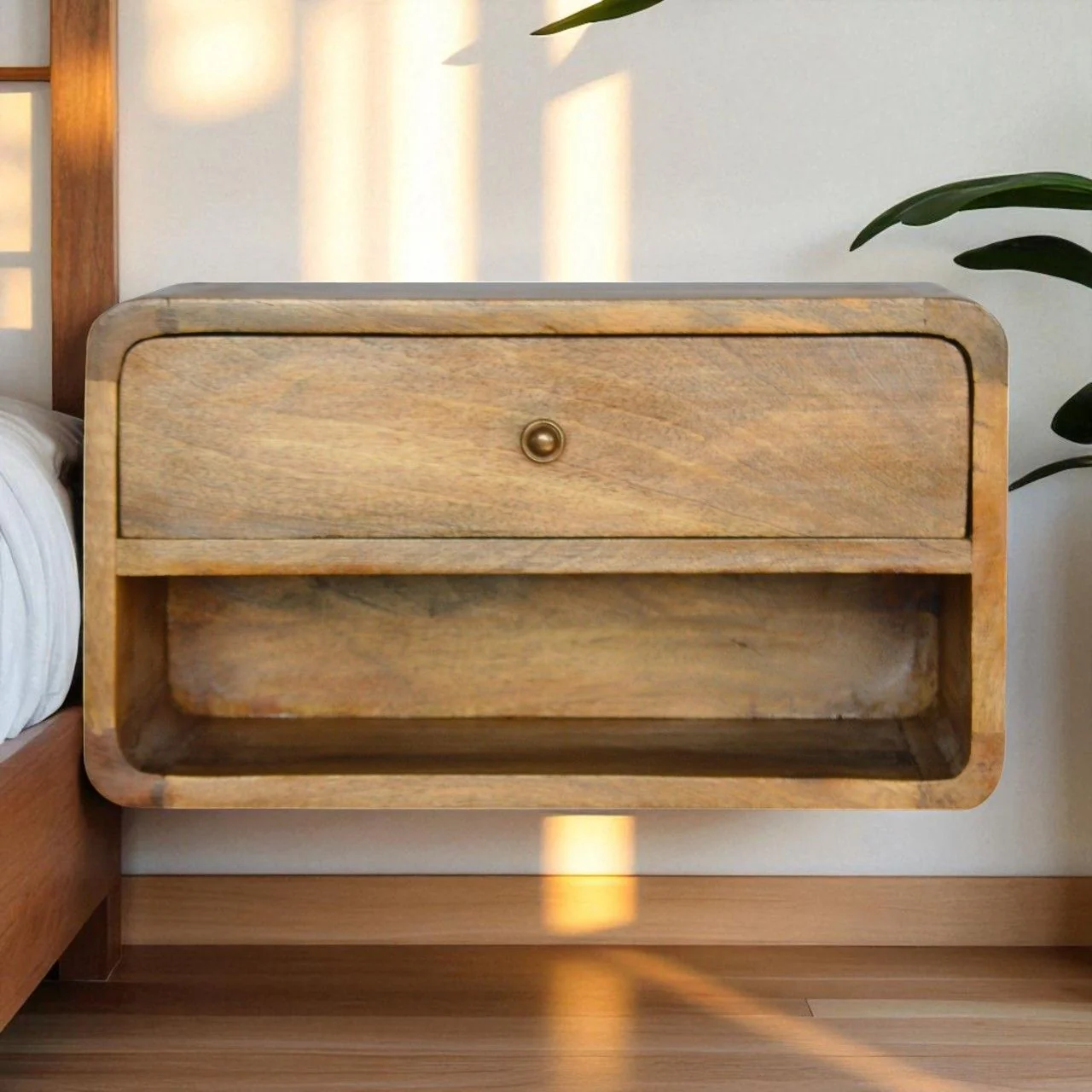 Curve Upper Slot Floating Nightstand - Image 5
