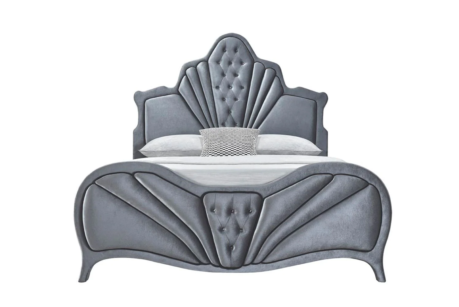 Dante - Queen Bed - Gray - Image 4