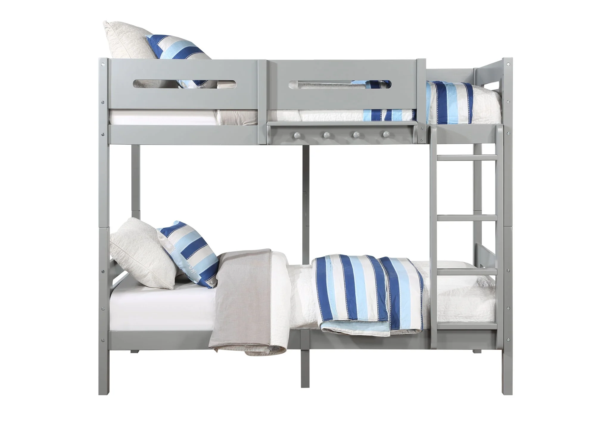 Edah - Twin Twin Bunk Bed - Gray - Image 3