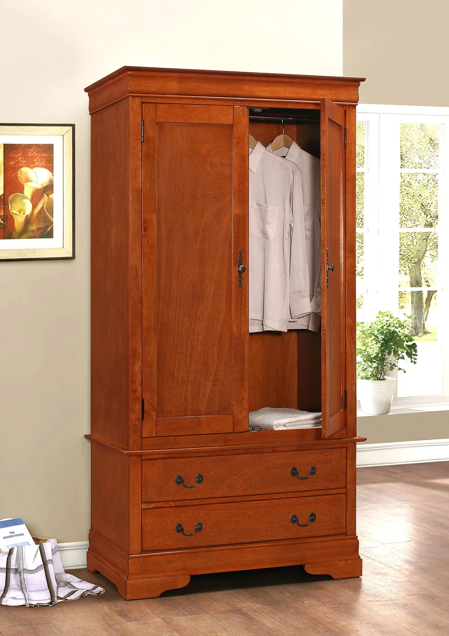 Elegant Traditional Armoire - Image 4