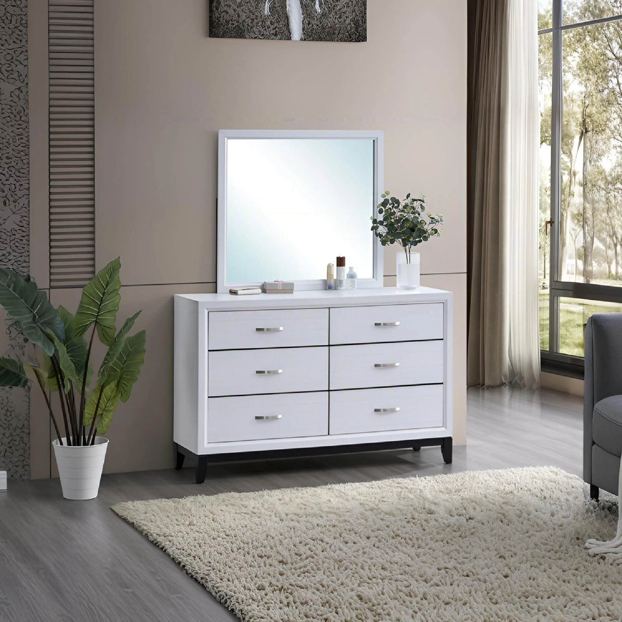 Glasgow - Dresser With 6 Drawers - Image 7