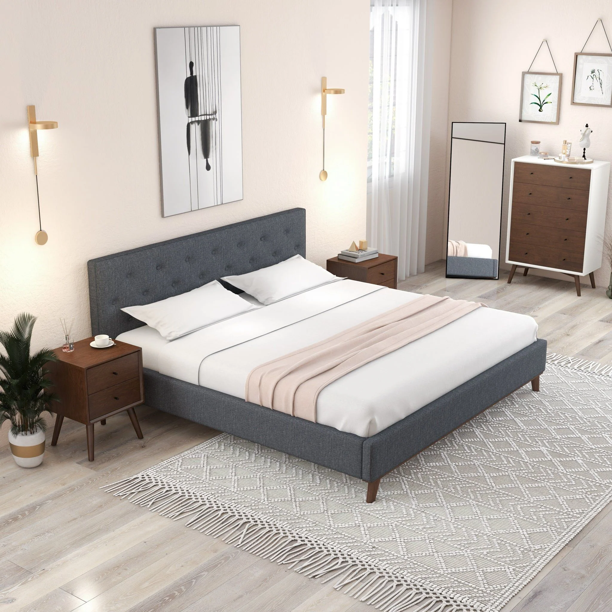 Graceville - Elegant Design Platform Bed - Image 5