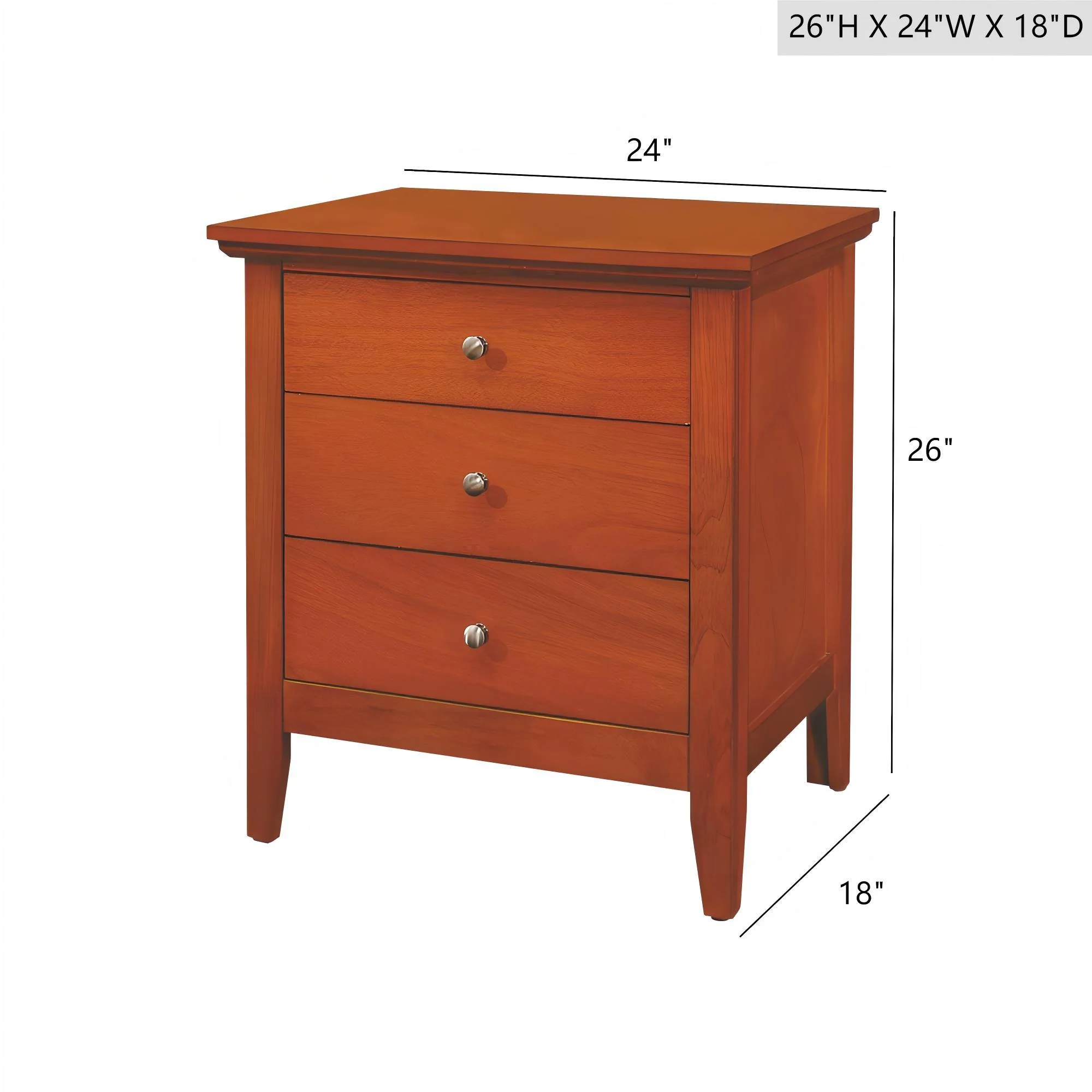 3 Drawer Nightstand & Dove Tailed Drawers - Image 20
