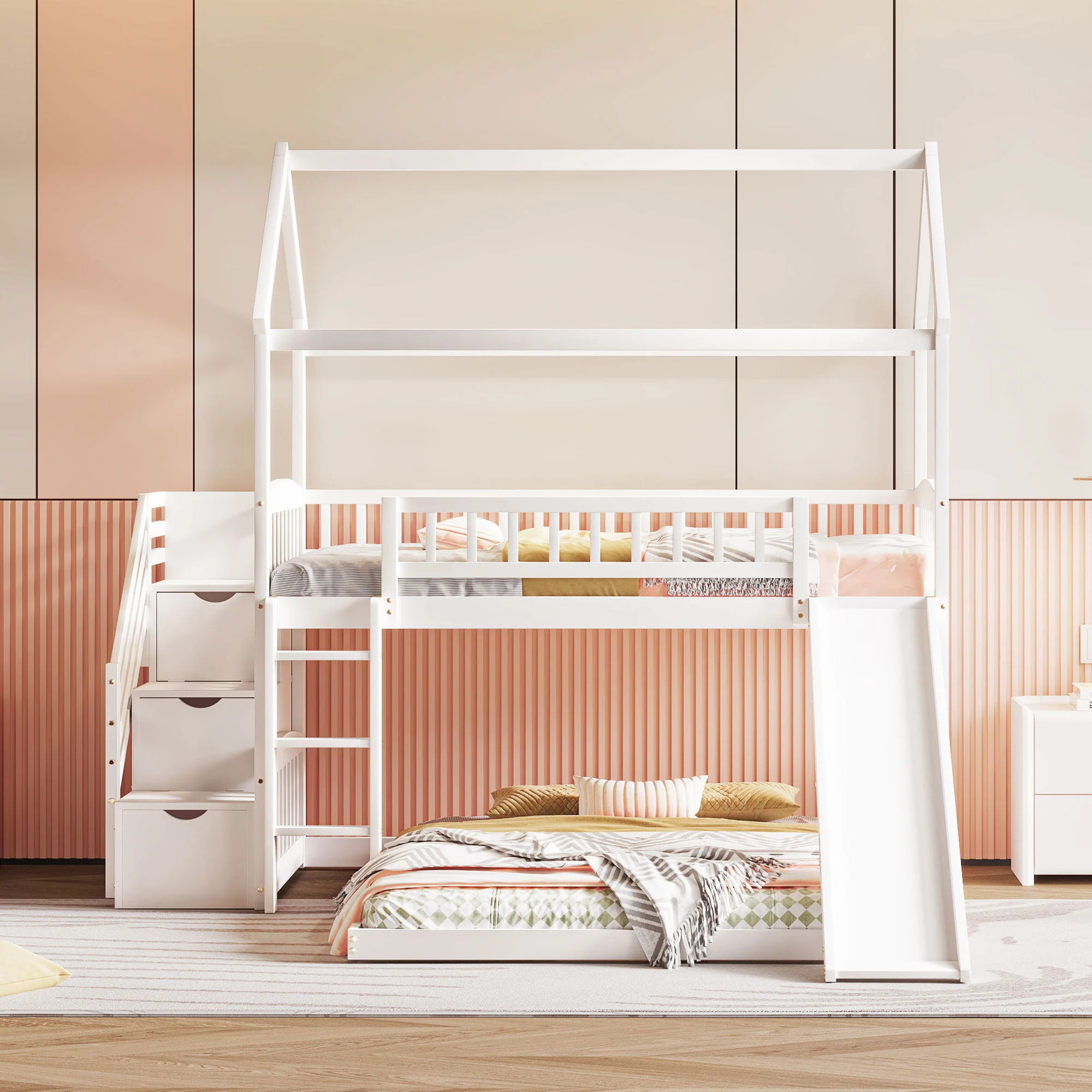 House Bunk Bed With Slide - Image 6
