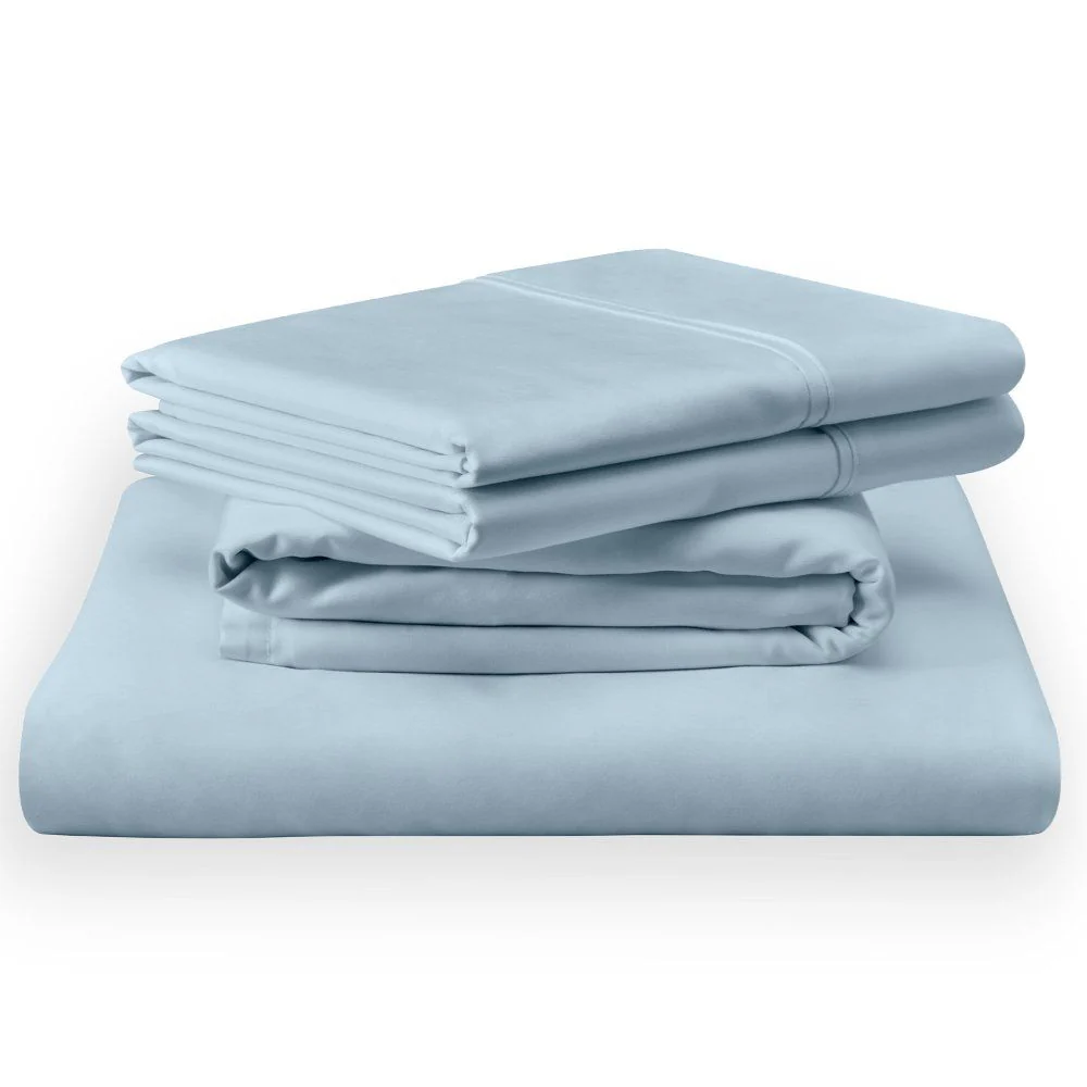 Linens - Tempur Classic Cotton Sheet Set - Sleepy Blue - Image 4