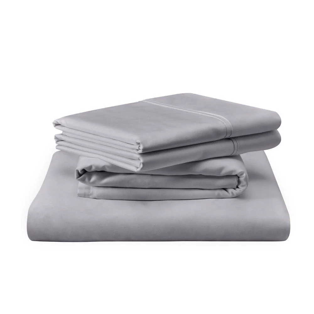 Linens - Tempur Luxe Egyptian Cotton Sheet Set - Cool Gray - Image 3