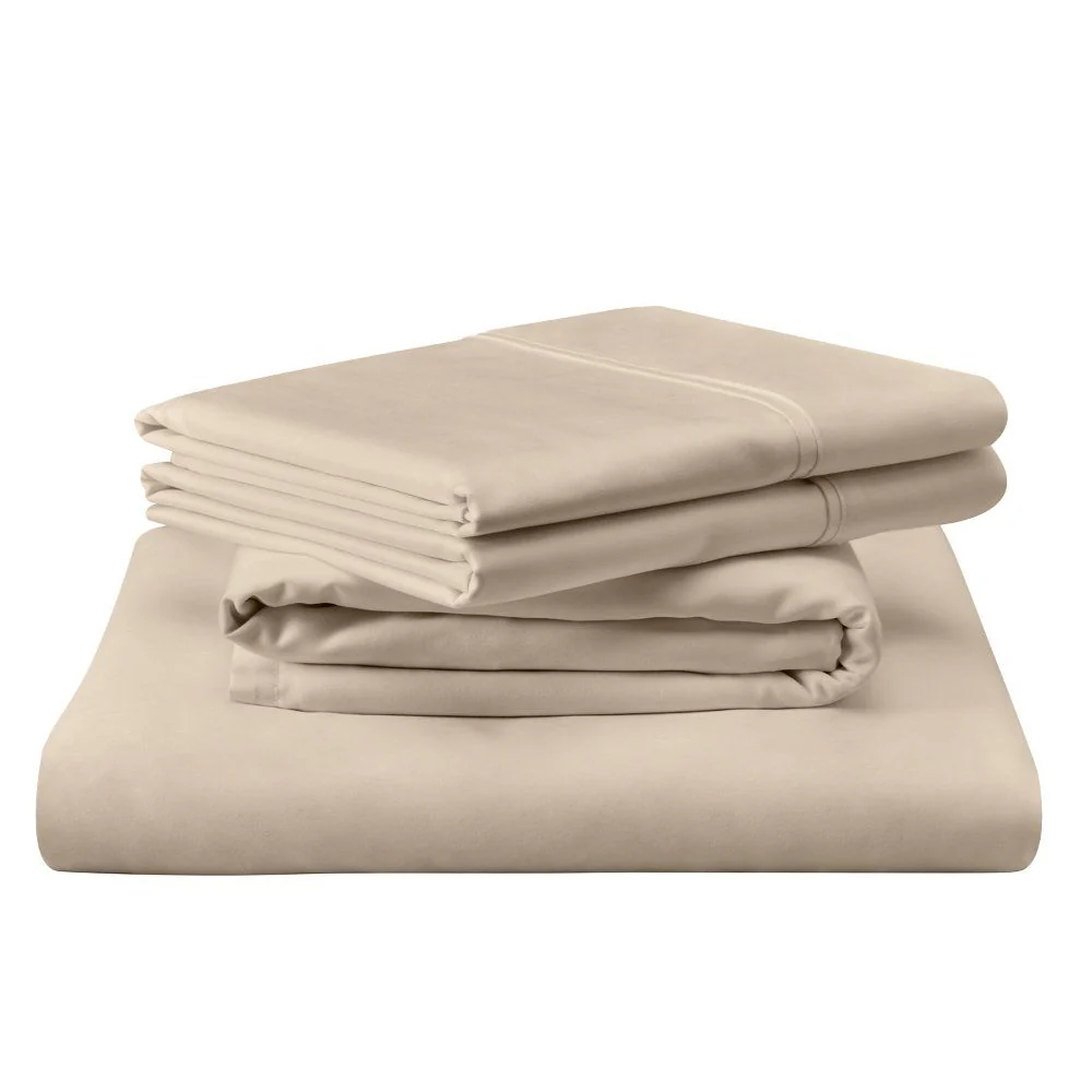 Linens - Tempur Luxe Egyptian Cotton Sheet Set - Sandstone - Image 4