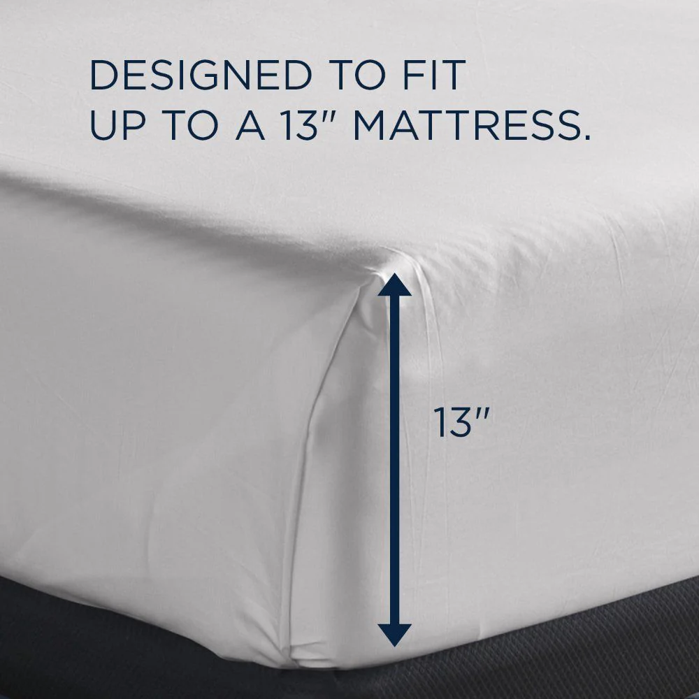 Linens - Tempur Luxe Egyptian Cotton Sheet Set - White - Image 4