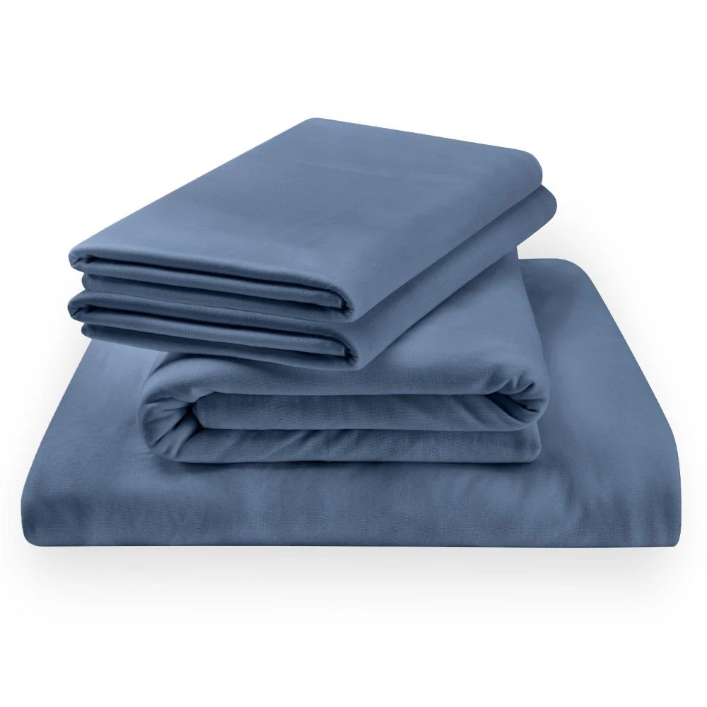 Linens - Tempur Rayon from Bamboo Sheet Set - Vintage Indigo - Image 3