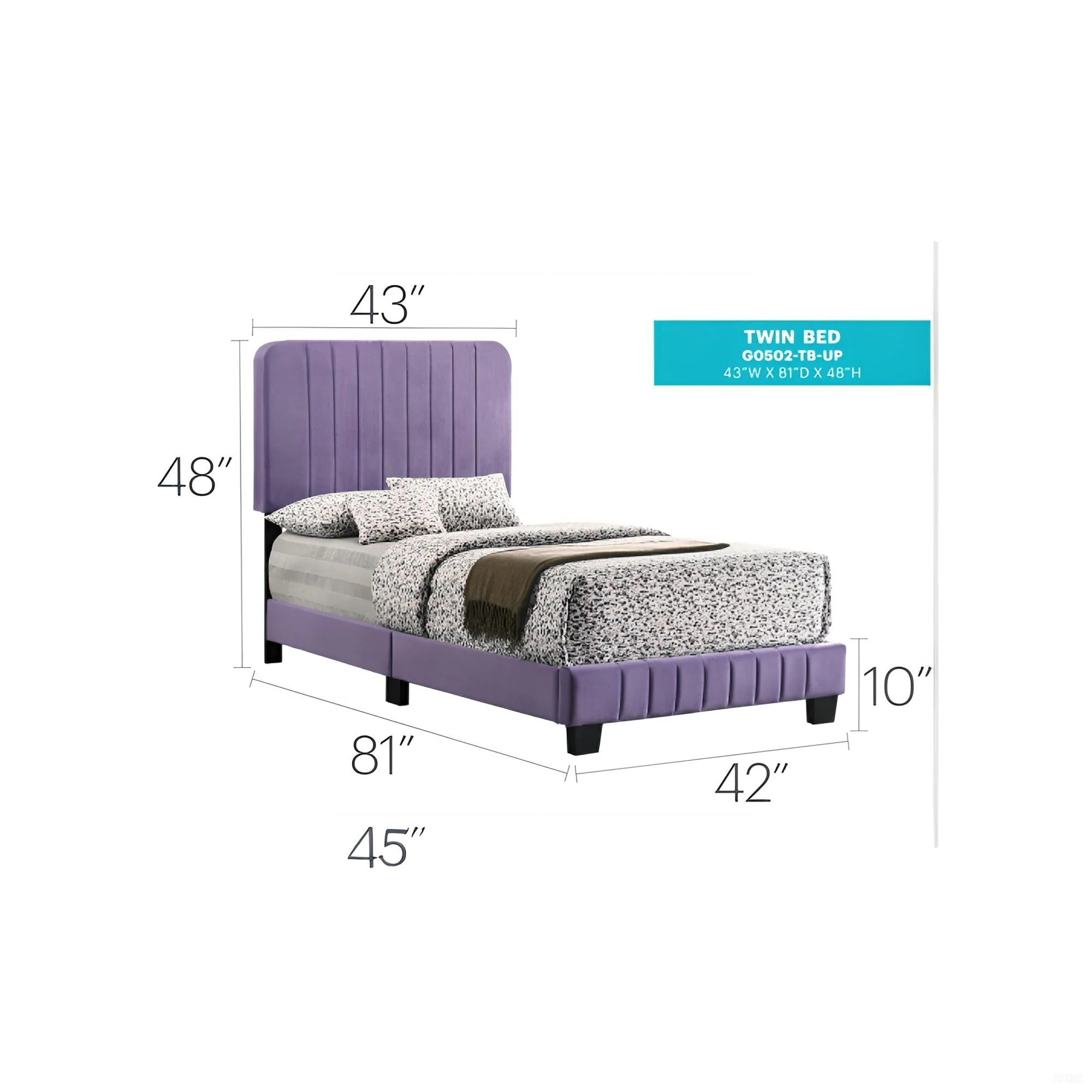 Channel Tufted Bed - Image 27