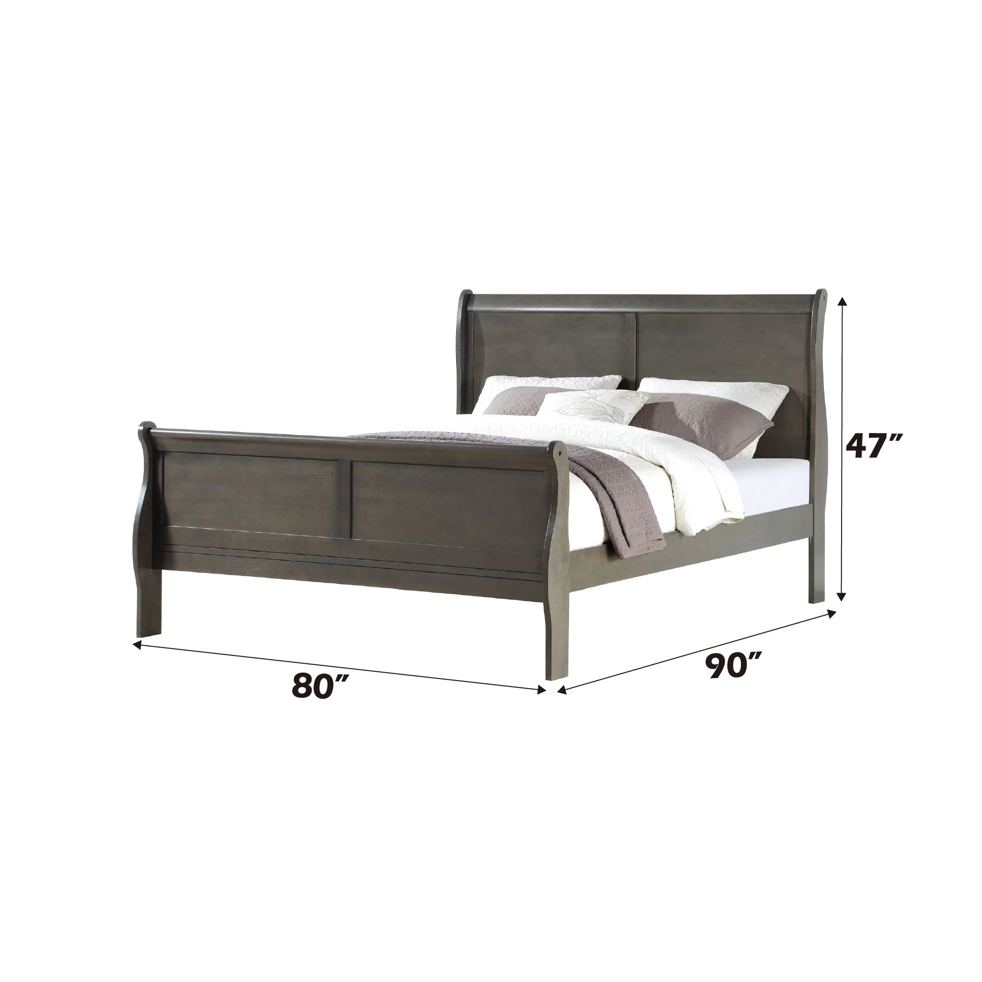 Louis Philippe - Sleigh Style Bed - Image 34