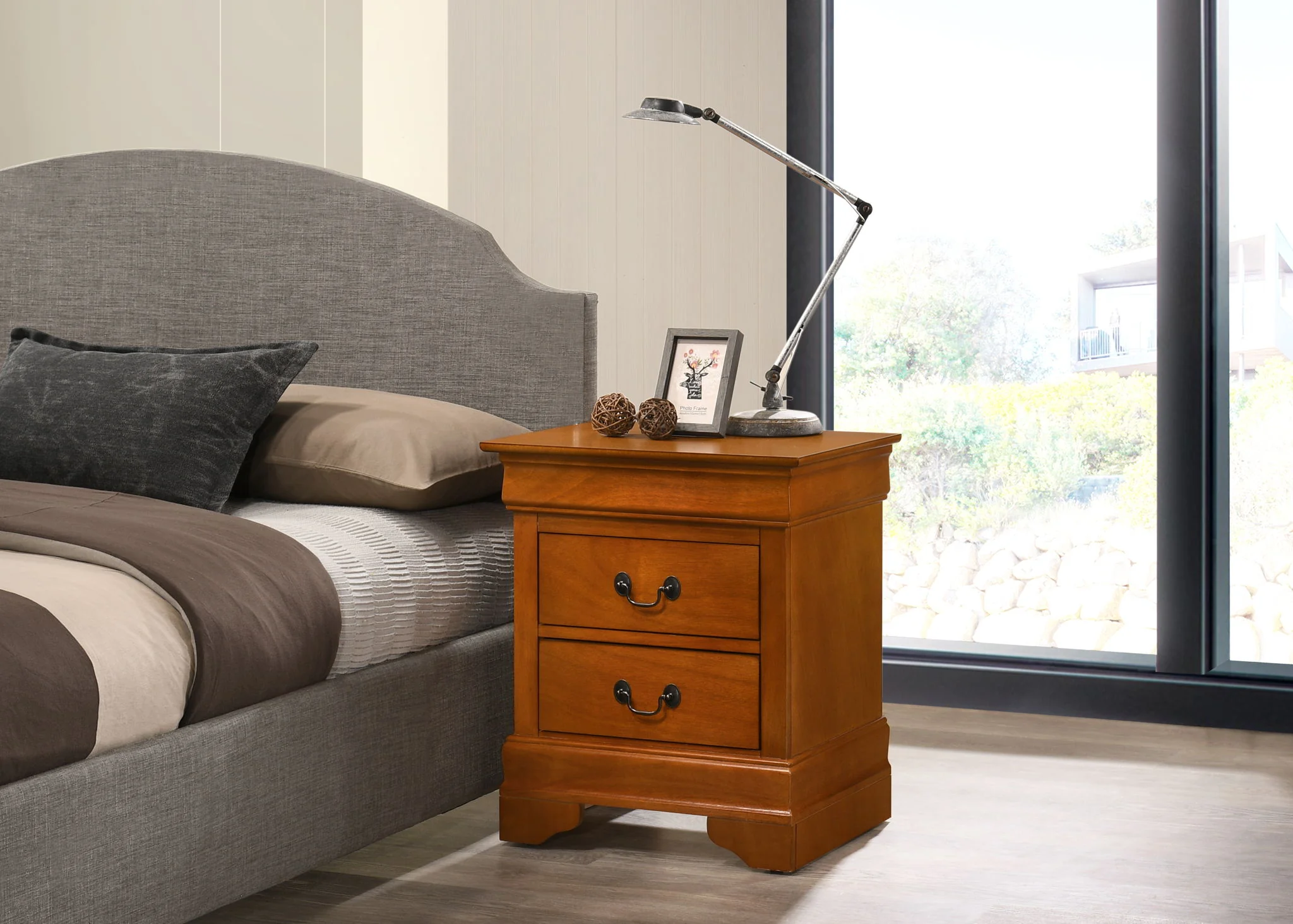 Traditional Style Design Nightstand - Image 8