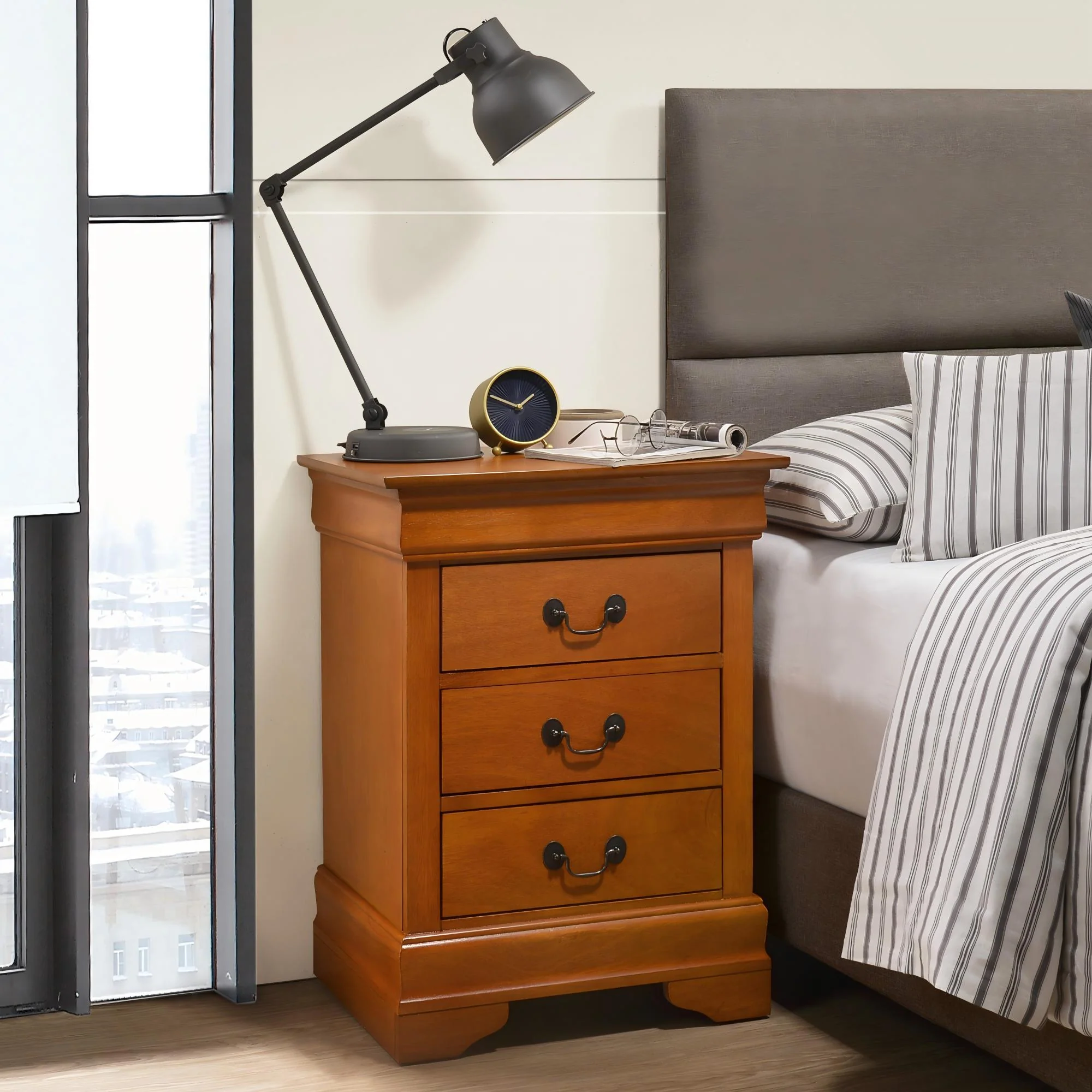 Louis Phillipe - Nightstand - Wood - Image 34
