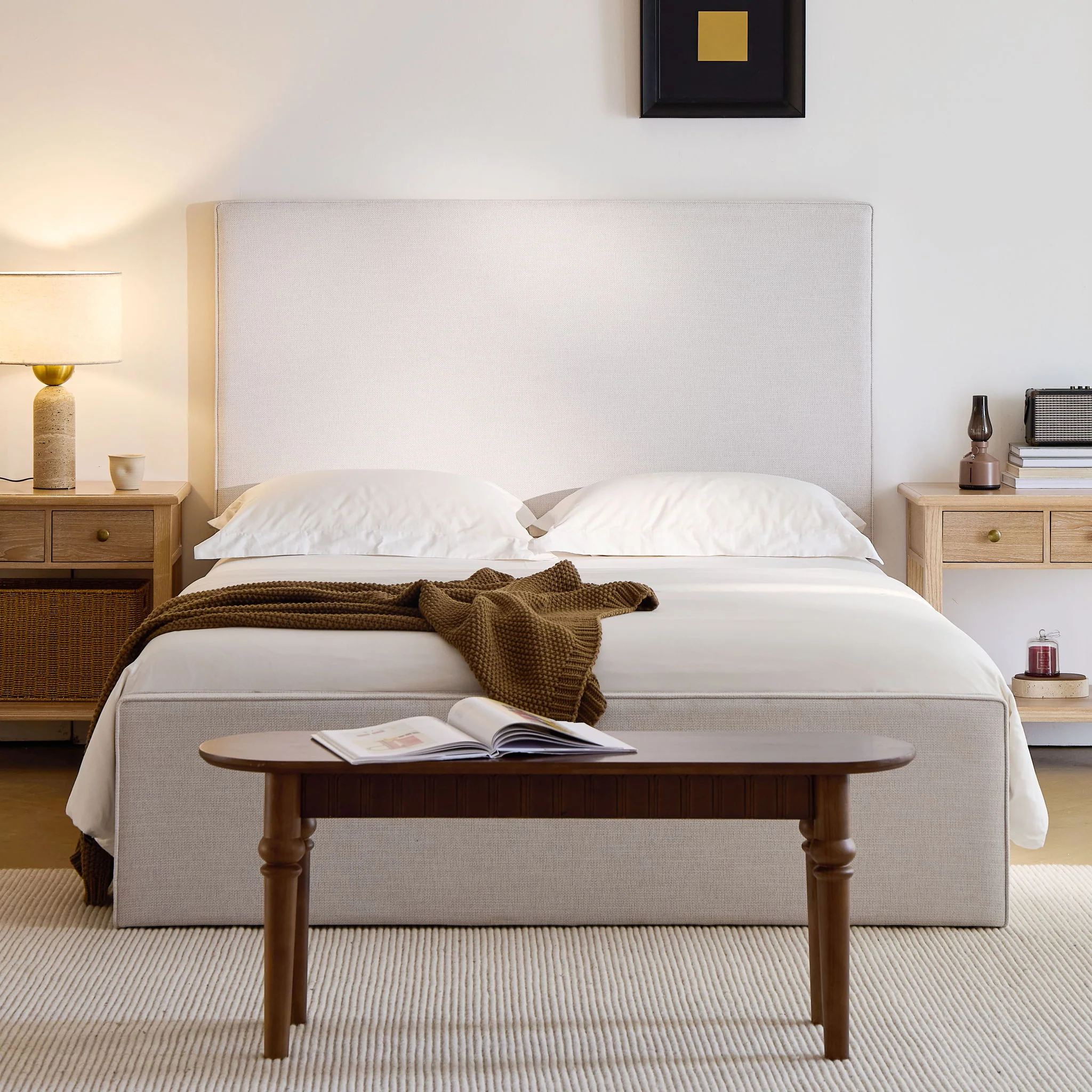 Lucas - Tall Headboard Upholstered Bed - Image 12