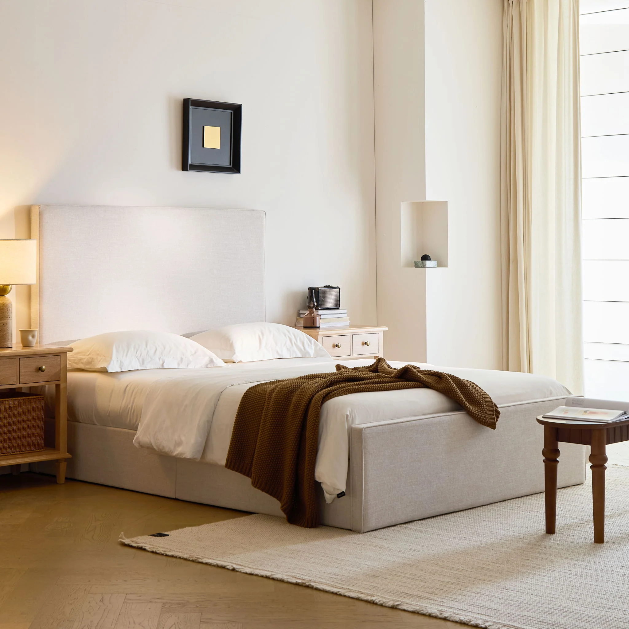 Lucas - Tall Headboard Upholstered Bed - Image 6