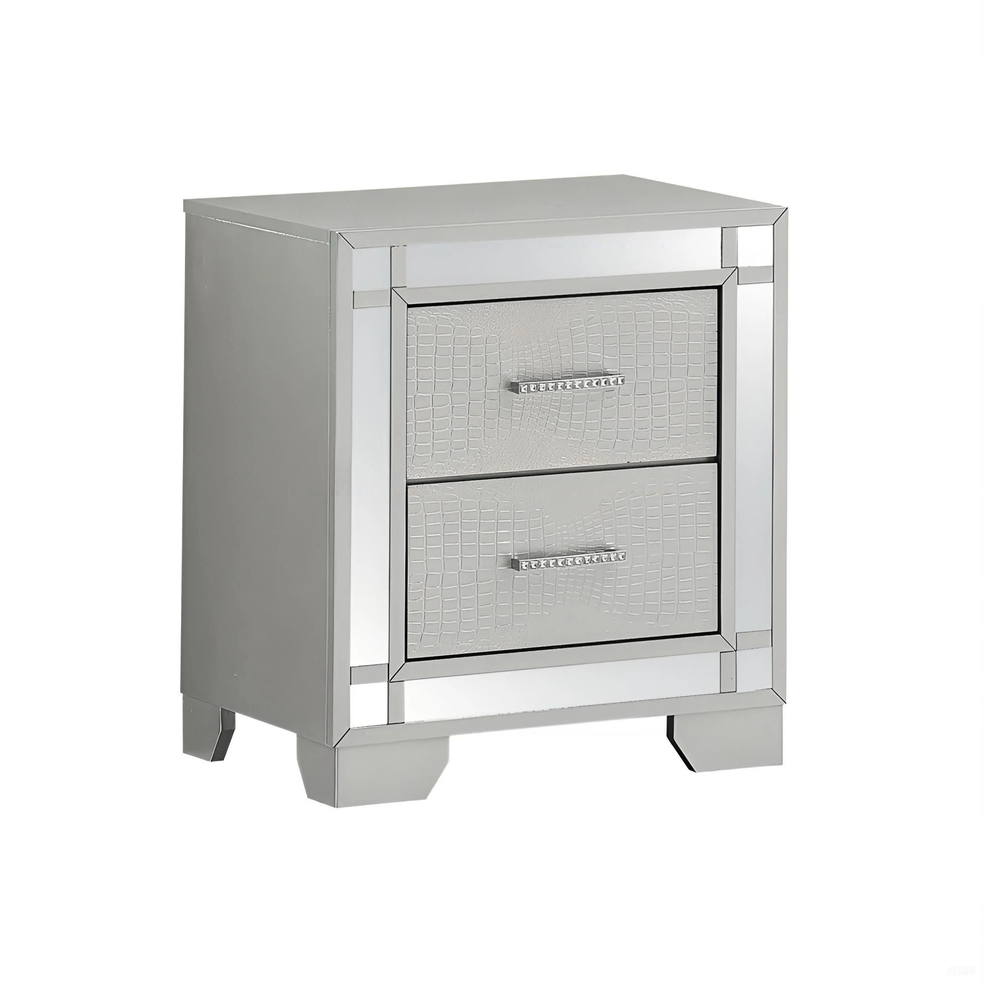 Madison - Nightstand - Silver Champagne - Image 3