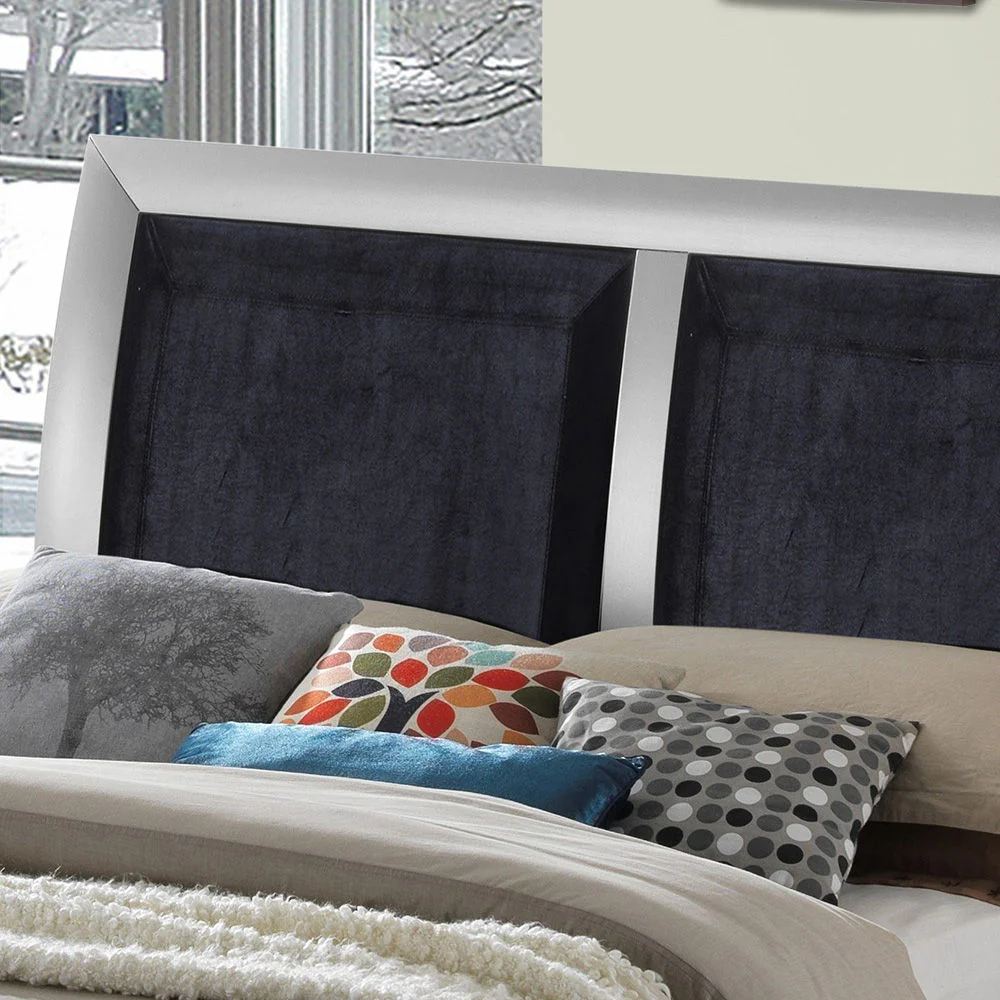 Padded Headboard Design Panel Bed - Image 3