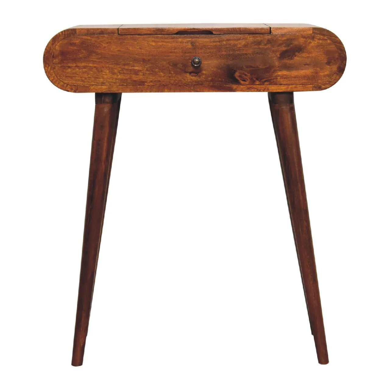 Mini Round Fold Vanity - Chestnut - Image 3