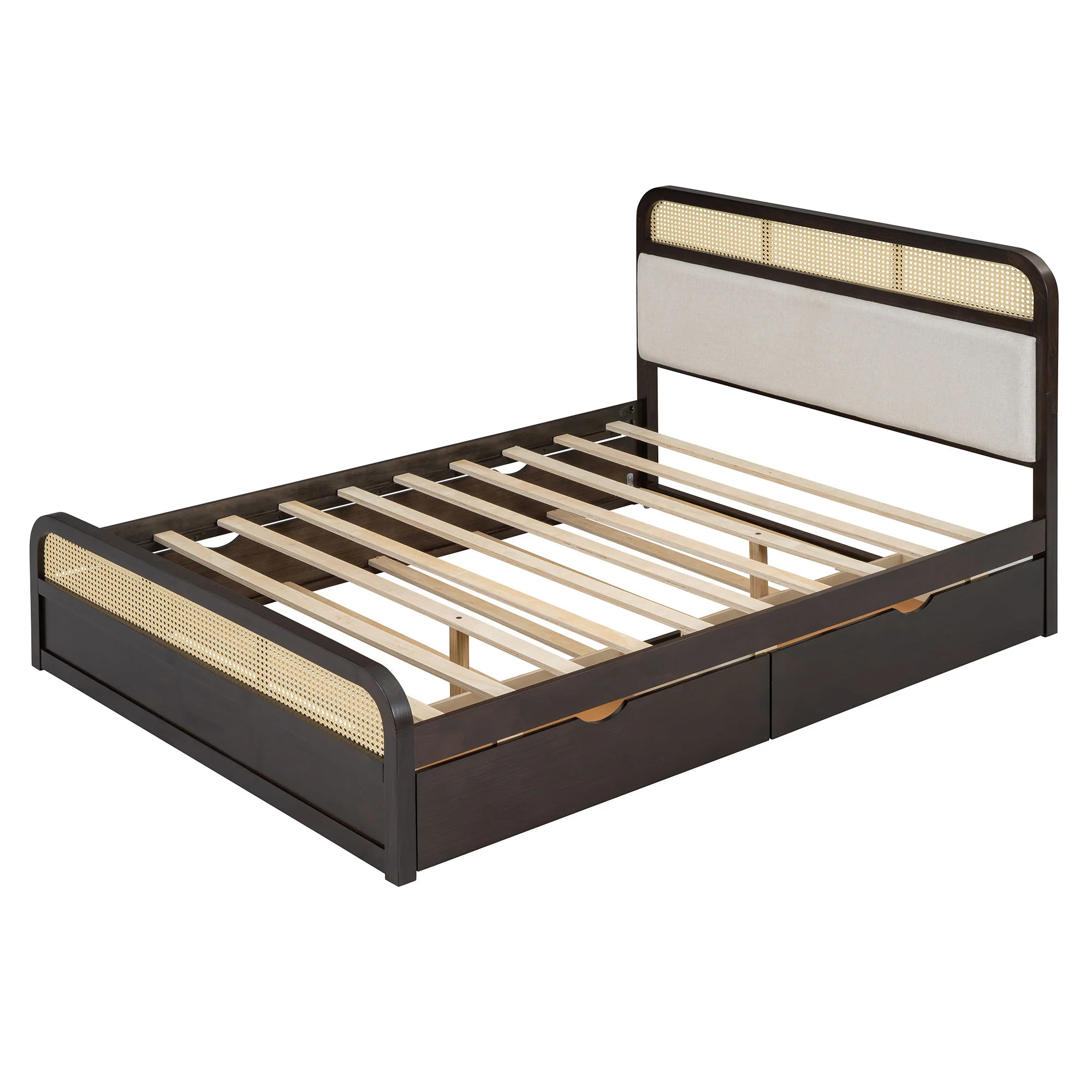 Platform Bed With Trundle And 2 Drawers - Image 4