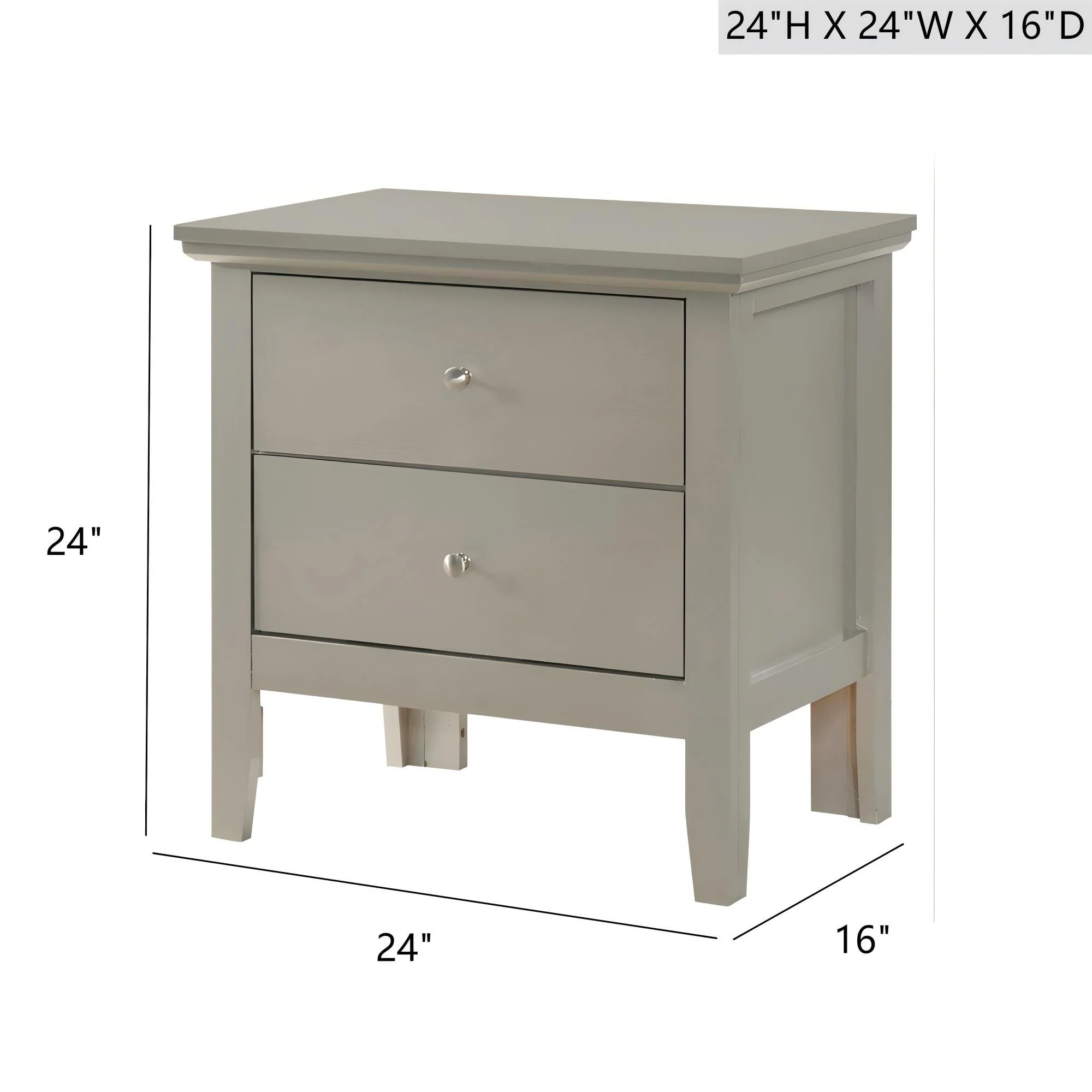 English Dovetailed Drawers Nightstand - Image 18