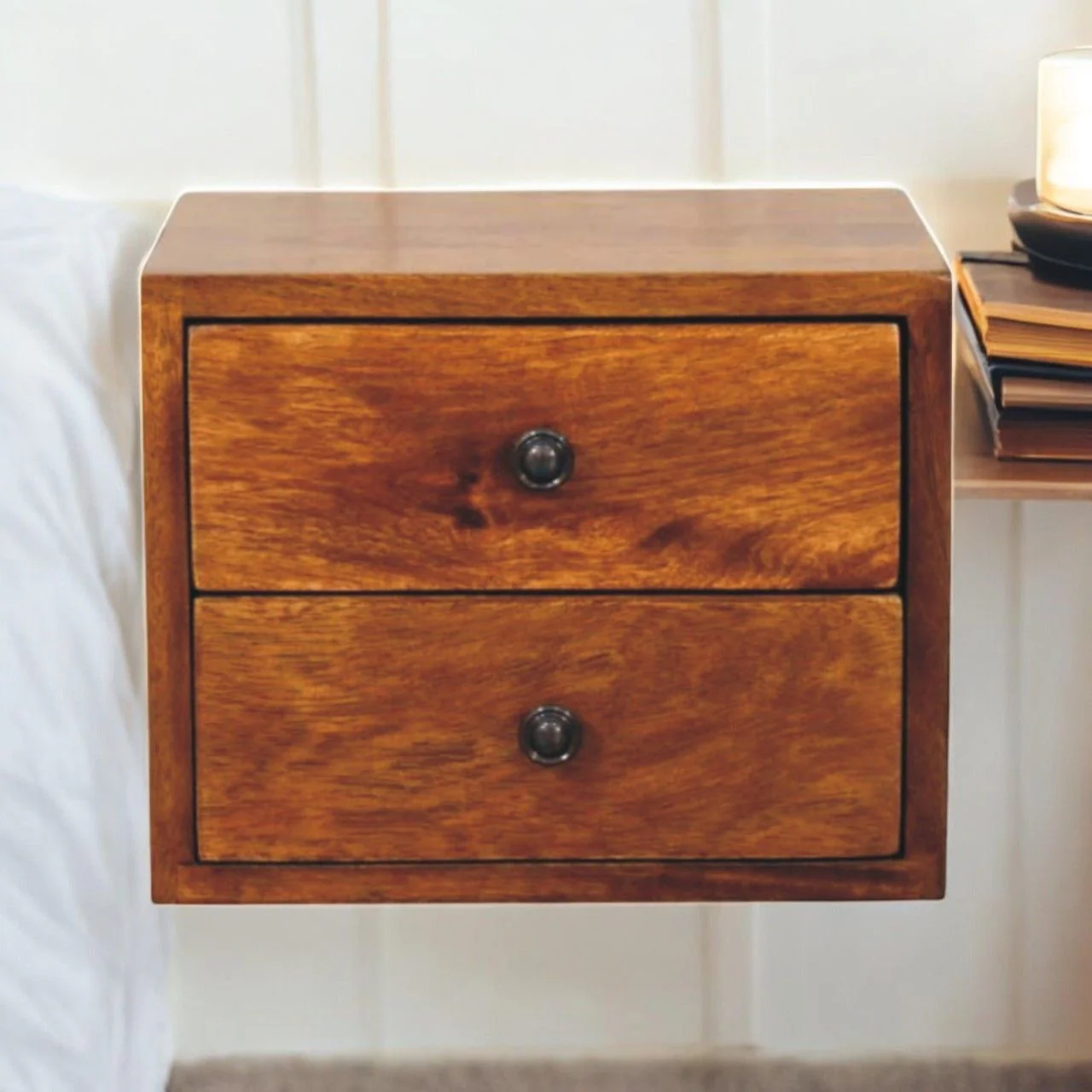 Solis - 1 Drawer Wall Mounted Nightstand - Image 2