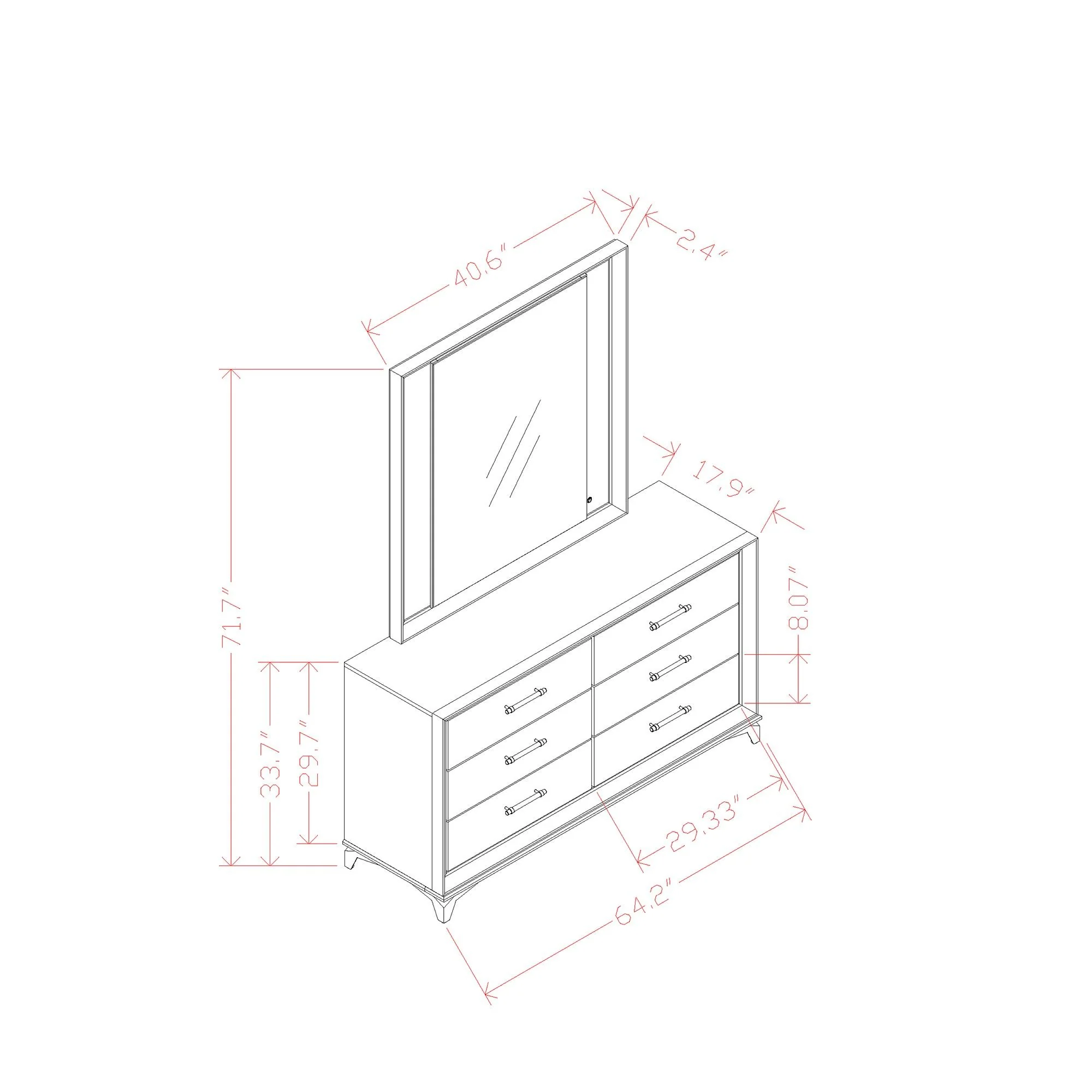 Star - Dresser - White - Image 3