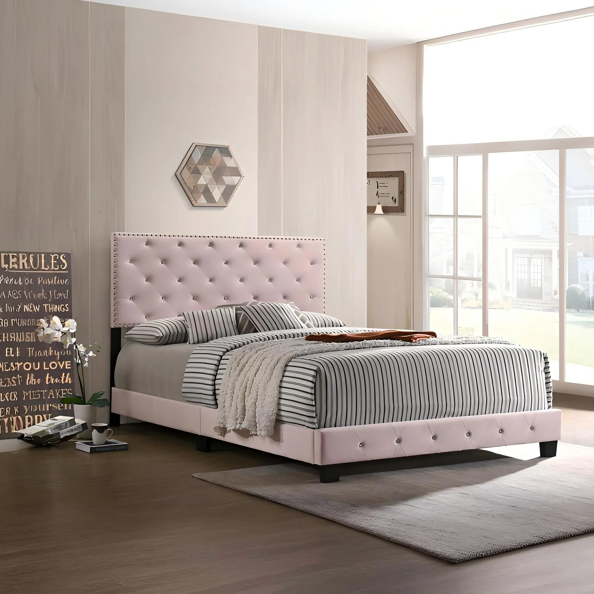 Luxurious Upholstered Bed - Image 49