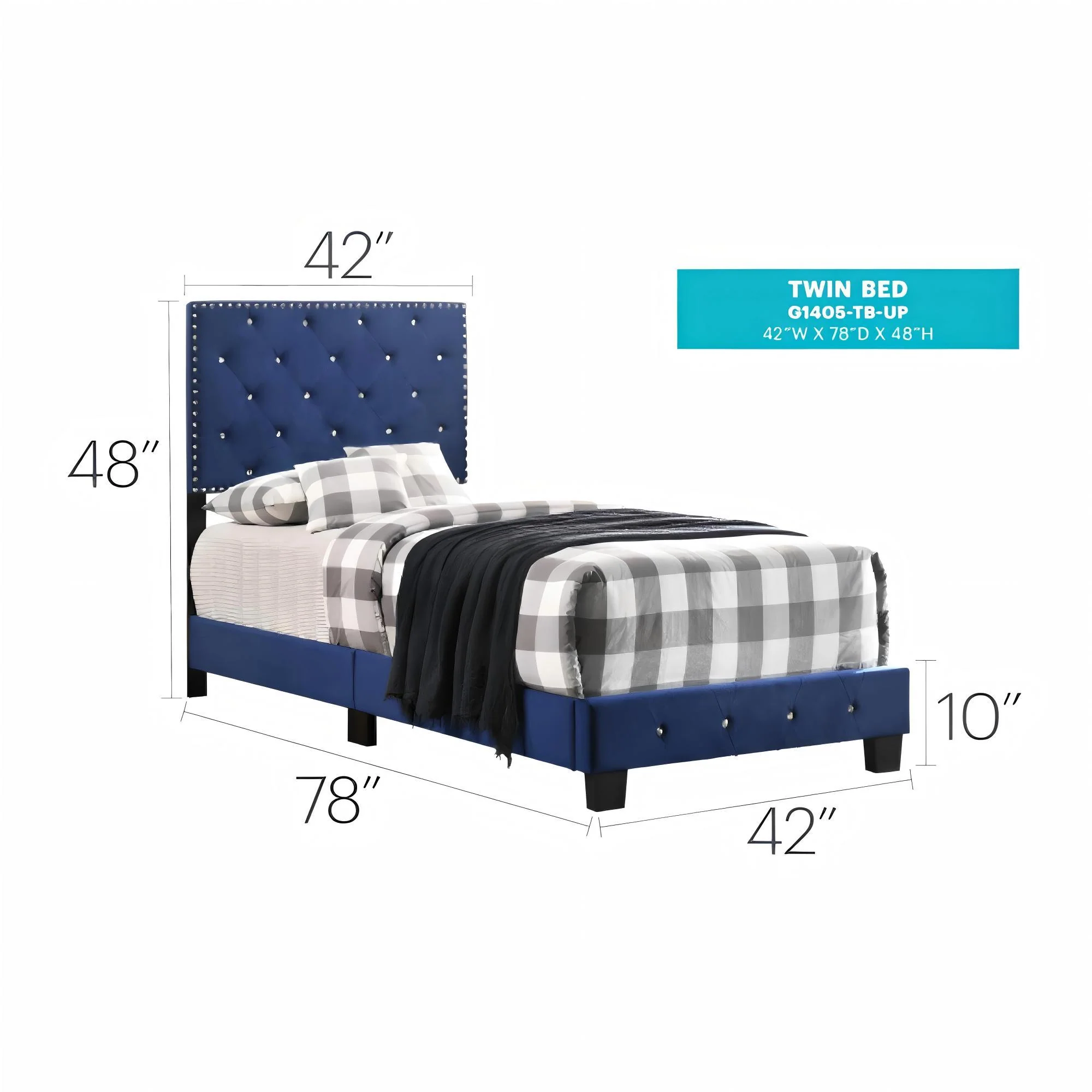 Luxurious Upholstered Bed - Image 63