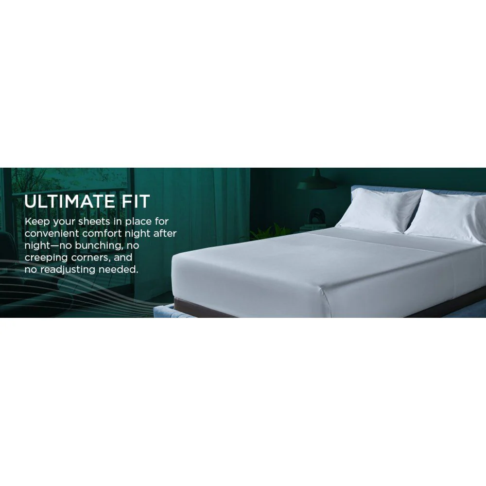 Tempur-Adapt - Tempur-Adapt Luxe Egyptian Cotton Sheets - Sleepy Blue - Image 4