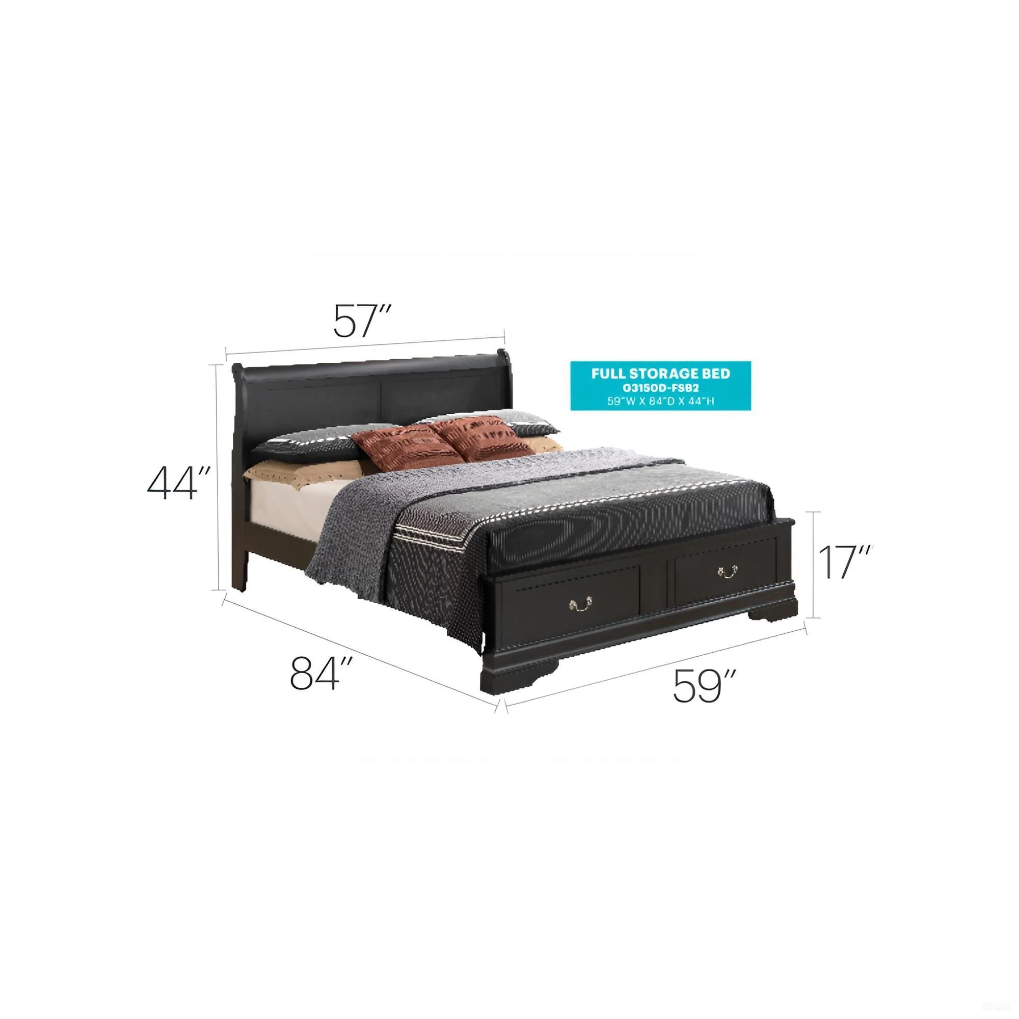 Upholstered Panel Sleigh Bed Design - Image 27