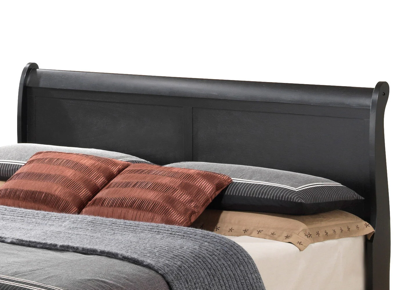 Upholstered Panel Sleigh Bed Design - Image 39