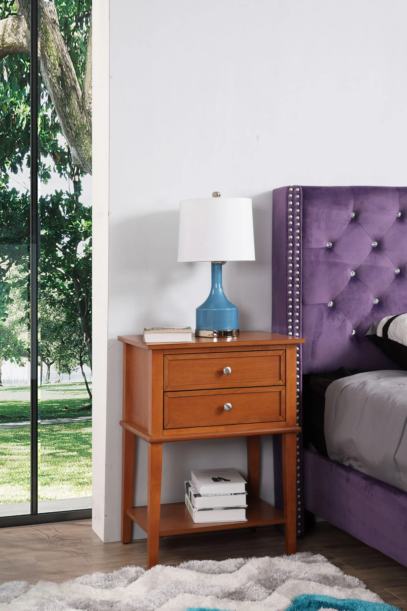 Vibrant Contemporary Nightstand - Image 4